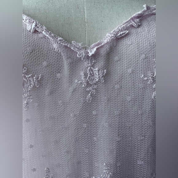 Flora Light Pink Lace Overlay Embroidered Appliqué Chemise Lingerie - Picture 10 of 13